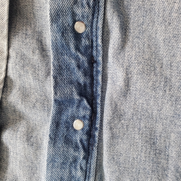 Meli Light Wash Button Front Denim Maxi Skirt - Picture 9 of 9